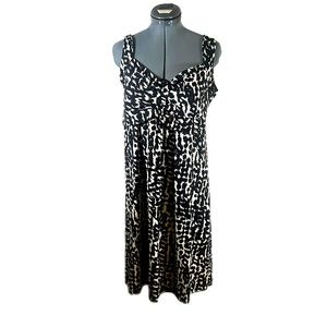 NY Collection Women Sleeveless Midi Dress Size M
